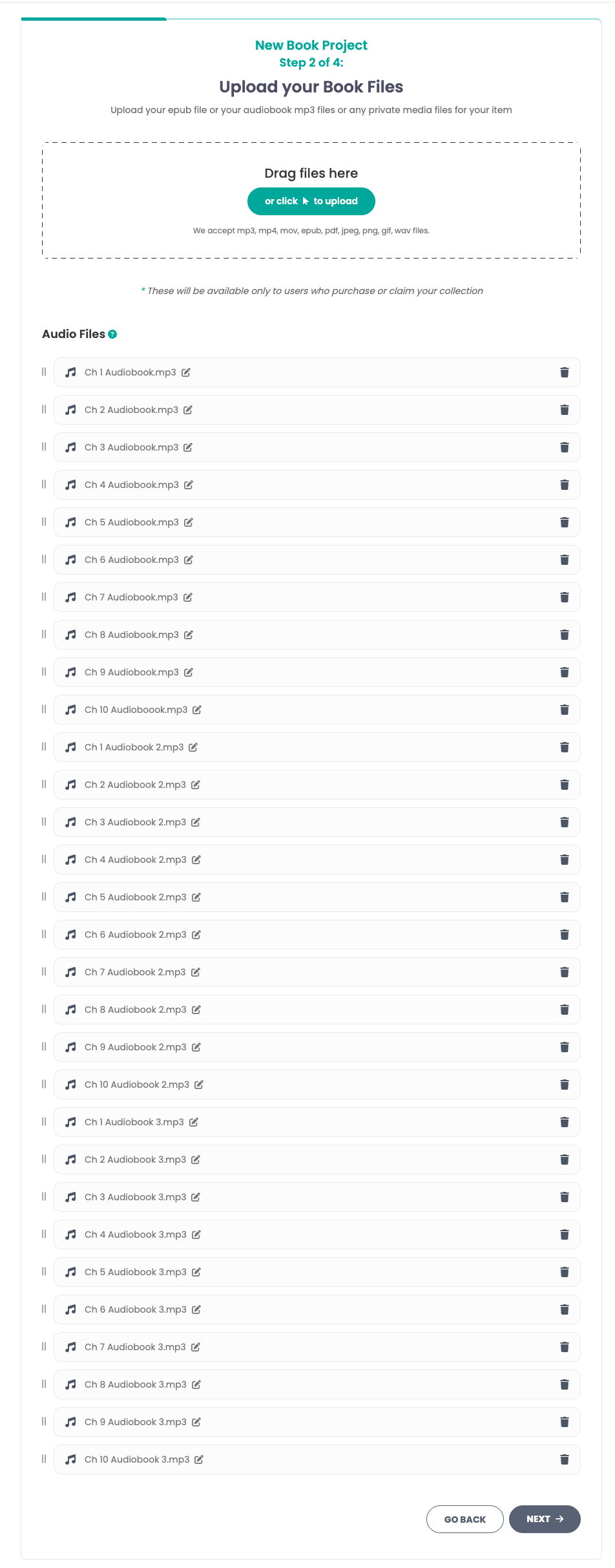 Audiobook files example
