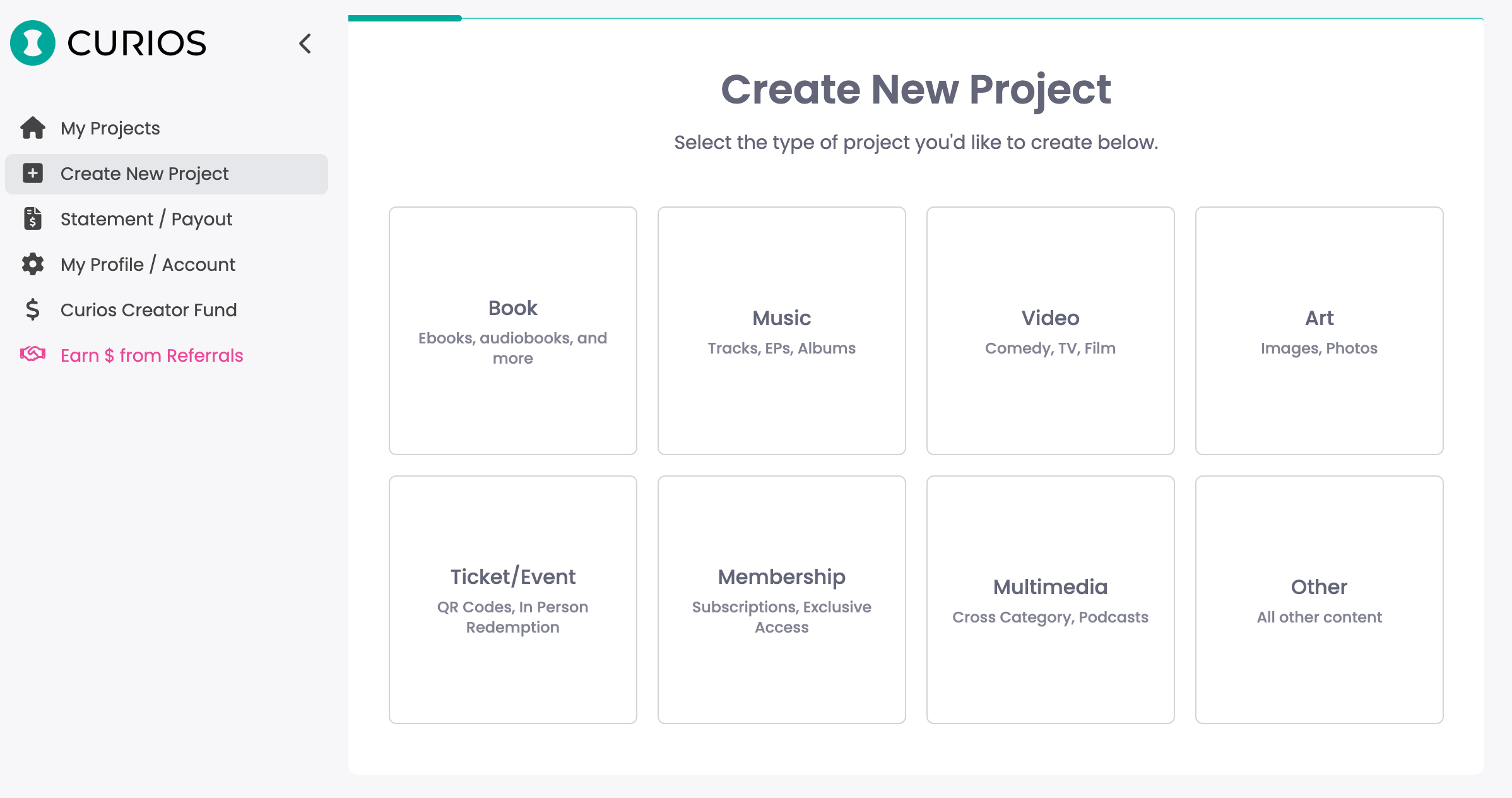 Select Book option