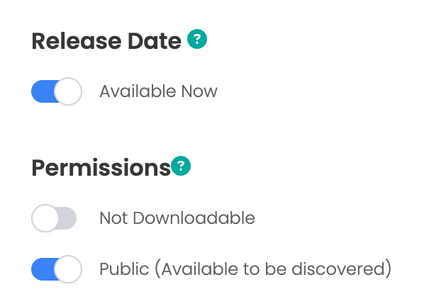 Permissions and publish