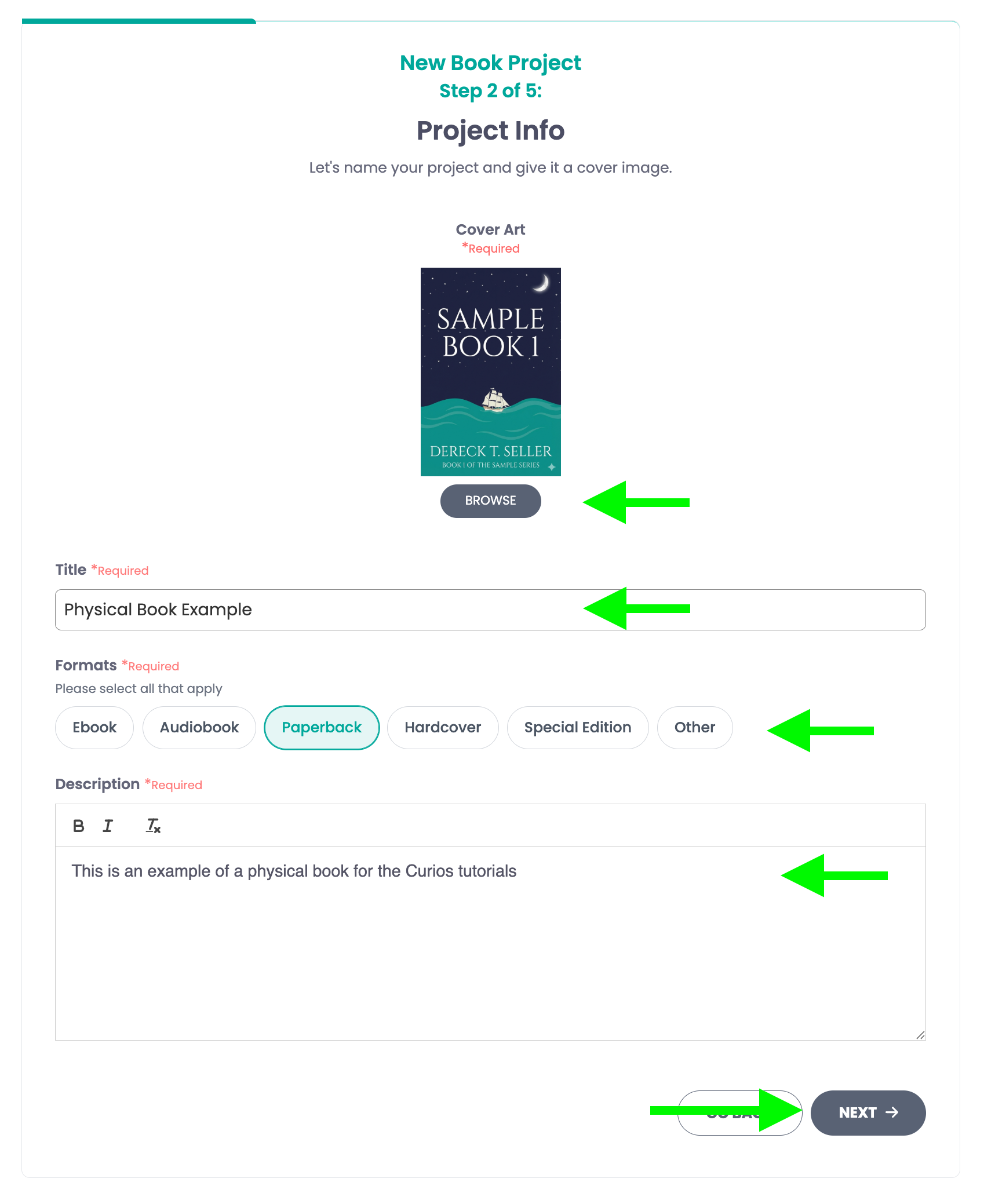 Add cover and details
